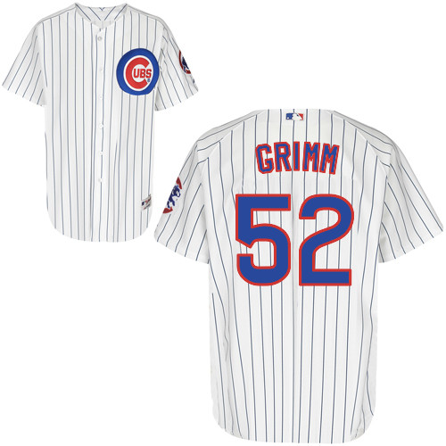Justin Grimm #52 MLB Jersey-Chicago Cubs Men's Authentic Home White Cool Base Baseball Jersey